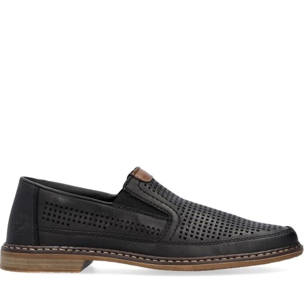 Rieker Black Loafers, Male, 9 Uk, Classic Formal Loafers