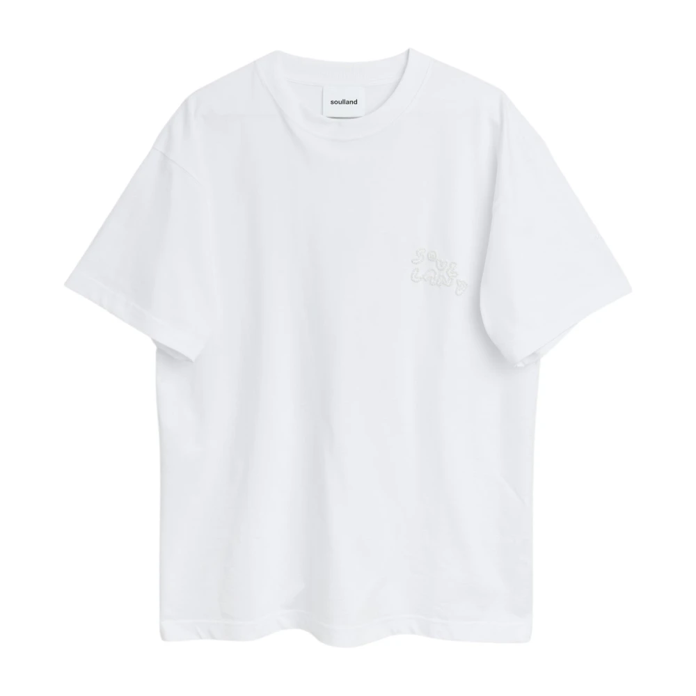 Soulland Kralen Logo T-shirt White Unisex