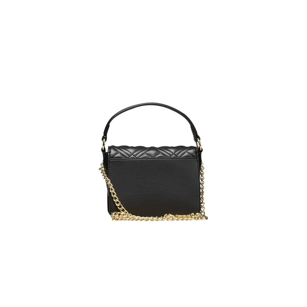 Love Moschino Zwarte polyethyleen handtas met logo Black Dames