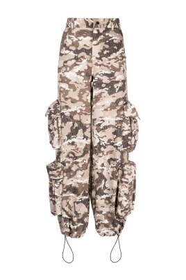 camouflage-pattern-drawstring-cuff-cargo-pants