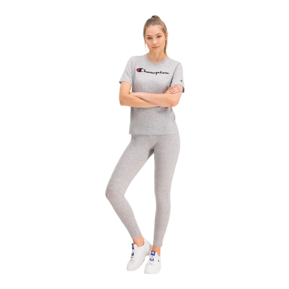 Champion Korte Mouw T-shirt Gray Dames