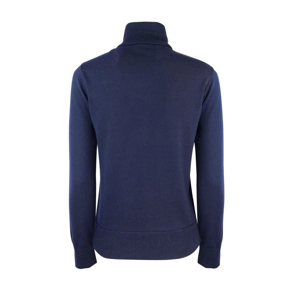 A.p.c. Blauwe Merino Slim Fit Sweater Blue Dames