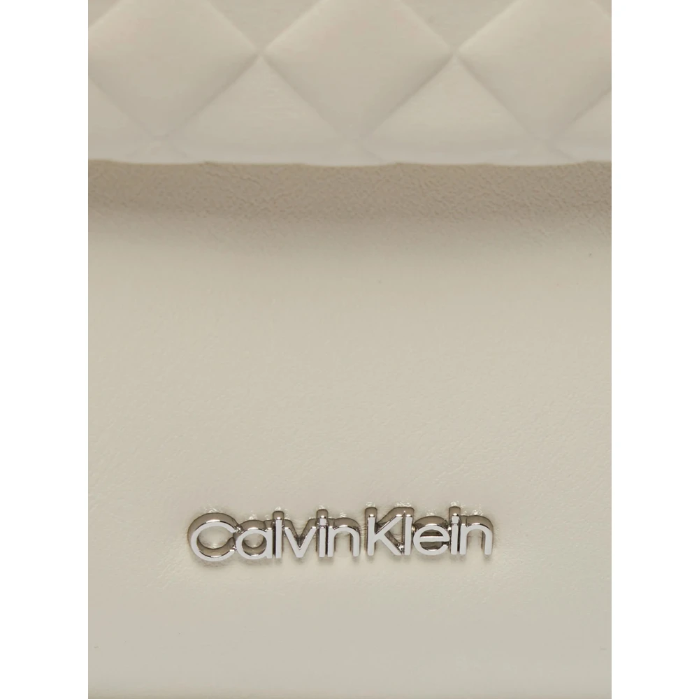 Calvin Klein Mini Quilt Camera Tas Beige Dames