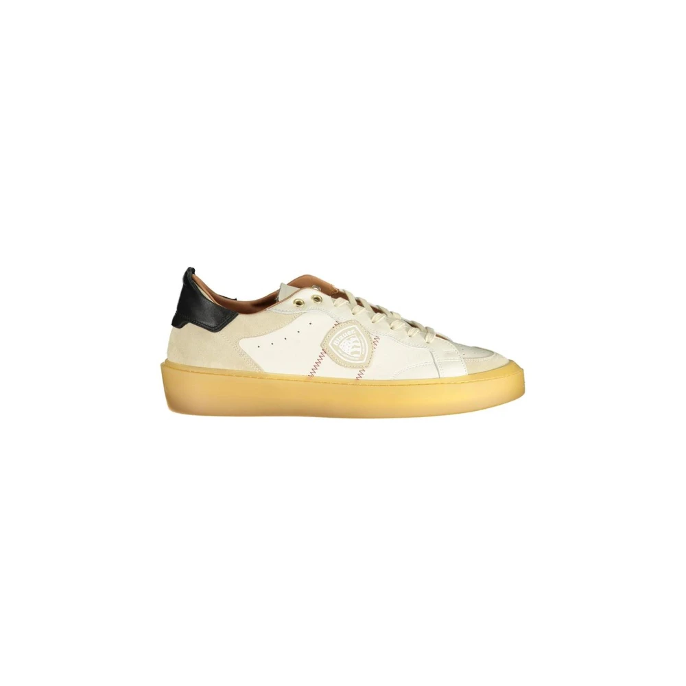 Blauer Men's White Polyester Sneaker Contemporary Style - Sneakers - 7 Uk- Shoes