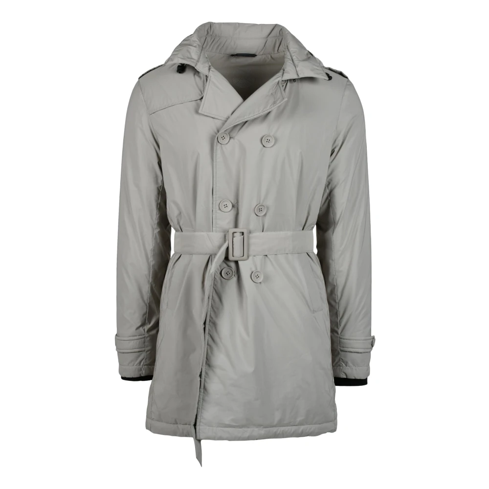 People of Shibuya Stijlvolle Polyester Jas Gray Heren