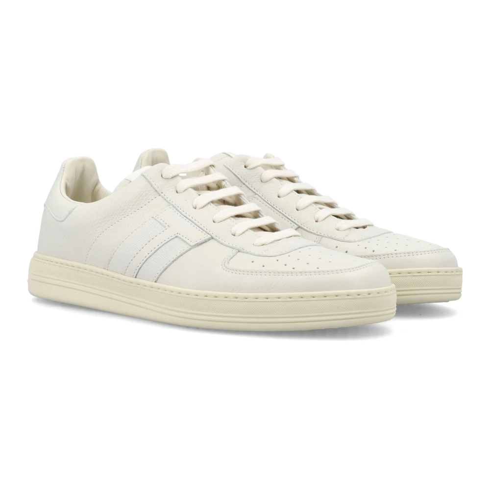 Tom Ford Aw23 Heren Sneakers Butter Wit White Heren