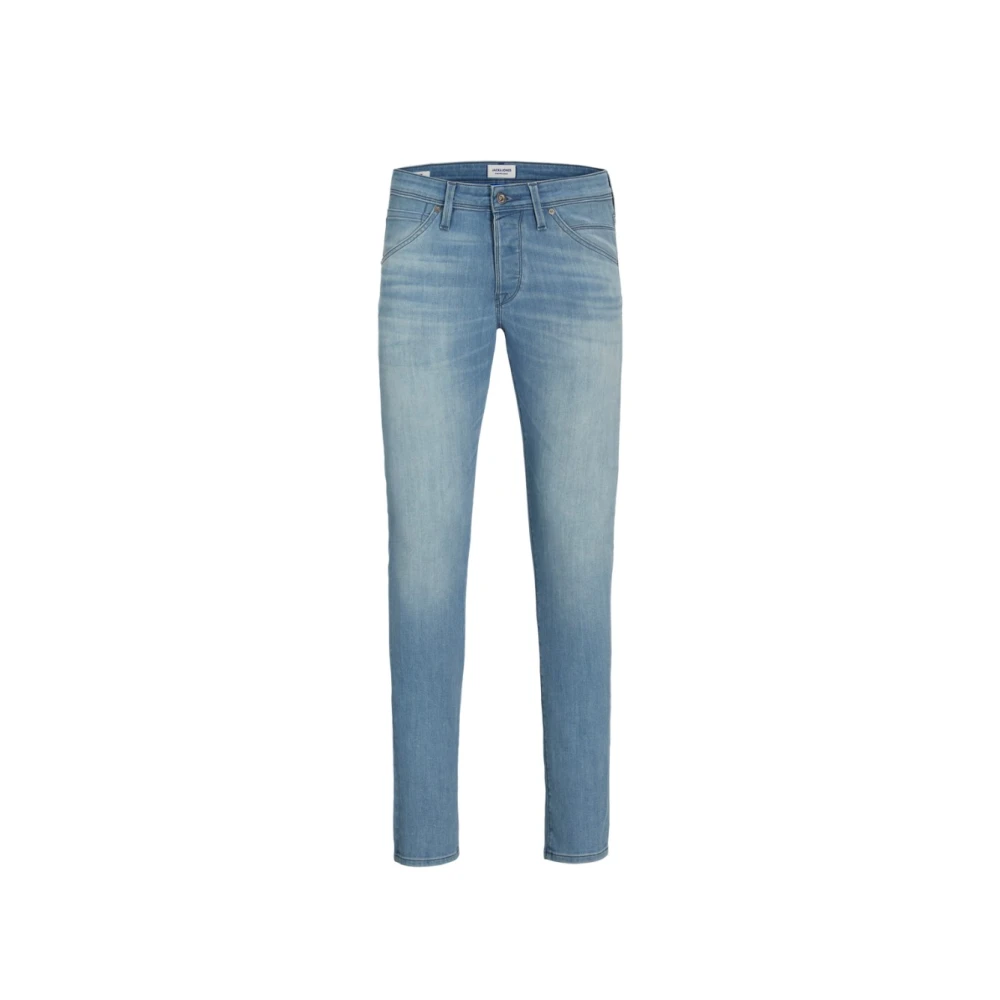 jack & jones Slim Fit Jeans Glenn Gewassen Blue Heren