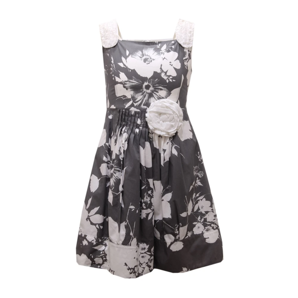 Simonetta Gray Dresses, Female, 9 Y, Q11062 Q6800 910 Dress