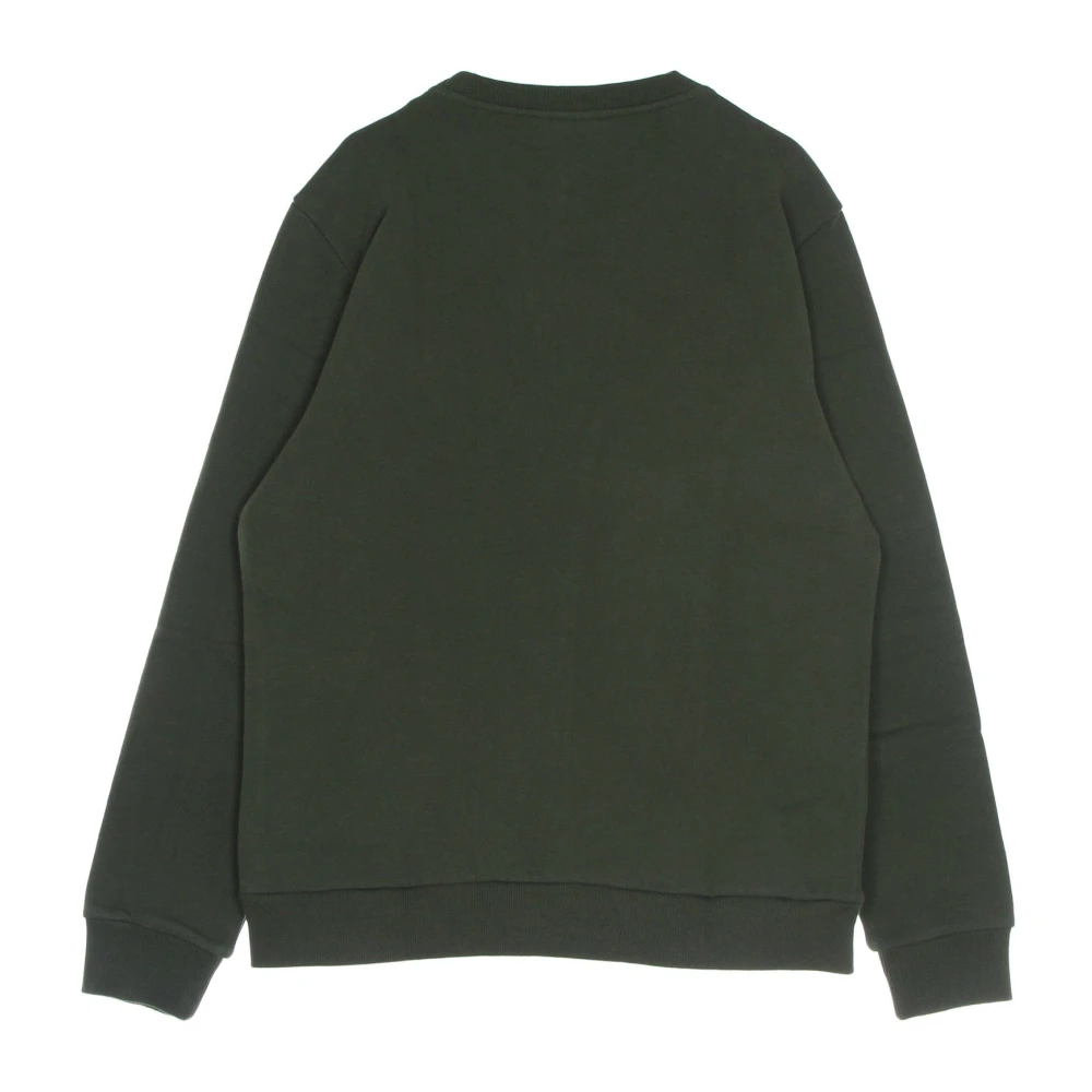 Fjällräven Logo Crewneck Sweatshirt Deep Forest Green Heren
