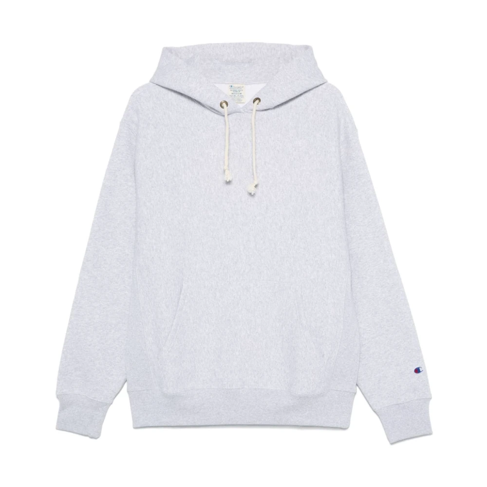 Champion Grijze Hoodie Jersey Textuur Gray Heren