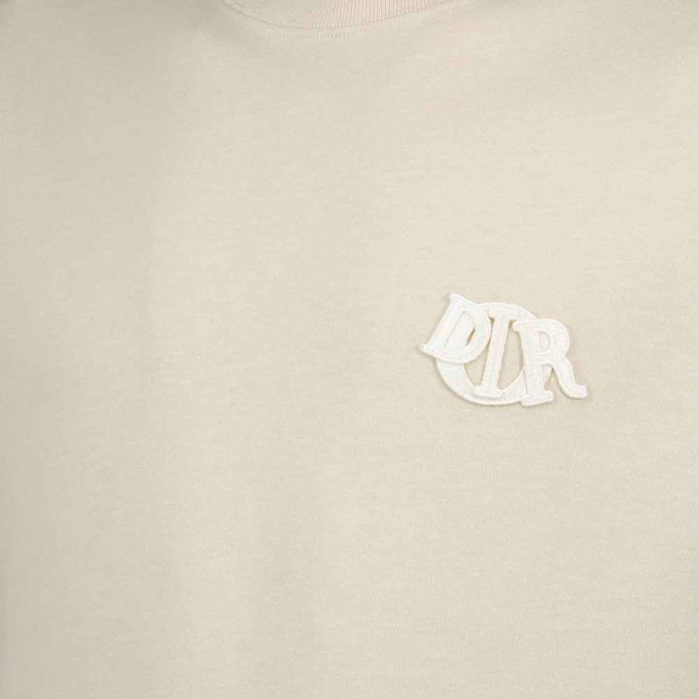 Dior Beige T-shirt met geborduurd logo Beige Heren