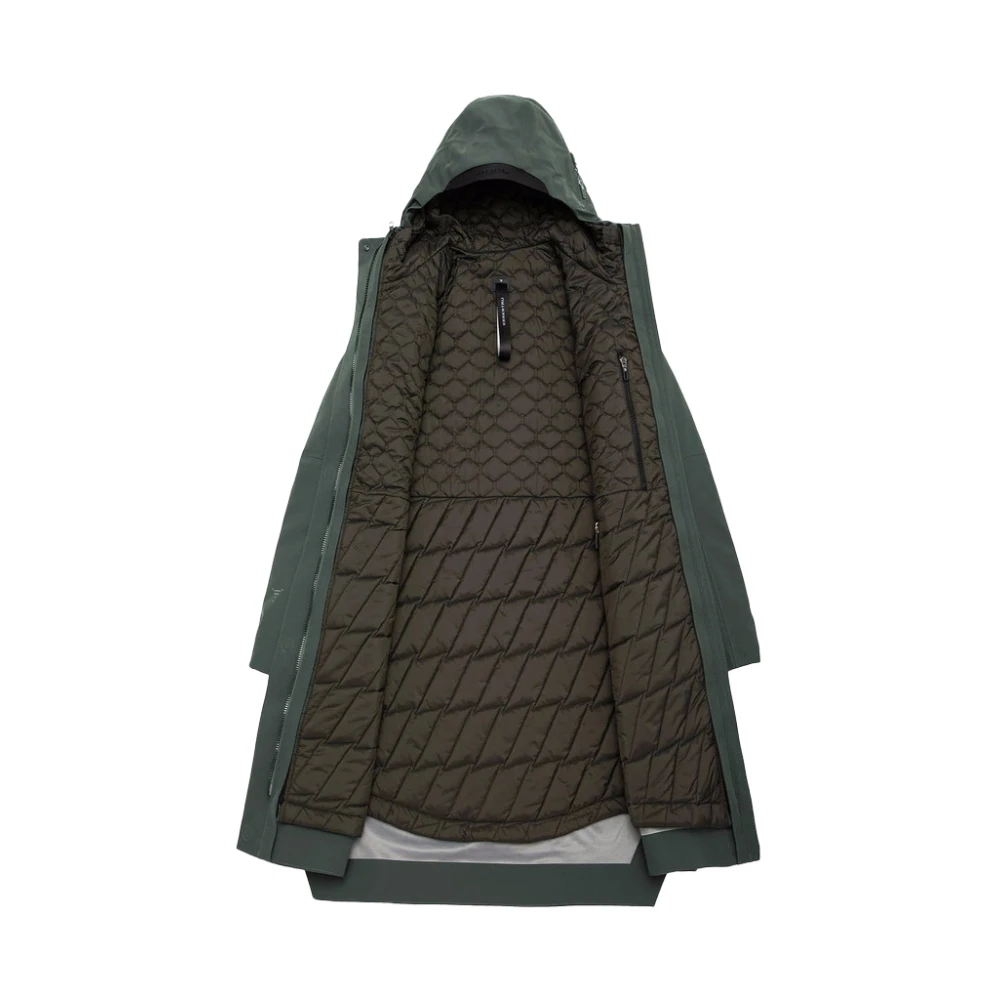 Krakatau 3-in-1 Plank Parka Waterdichte Urban Jacket Green Dames