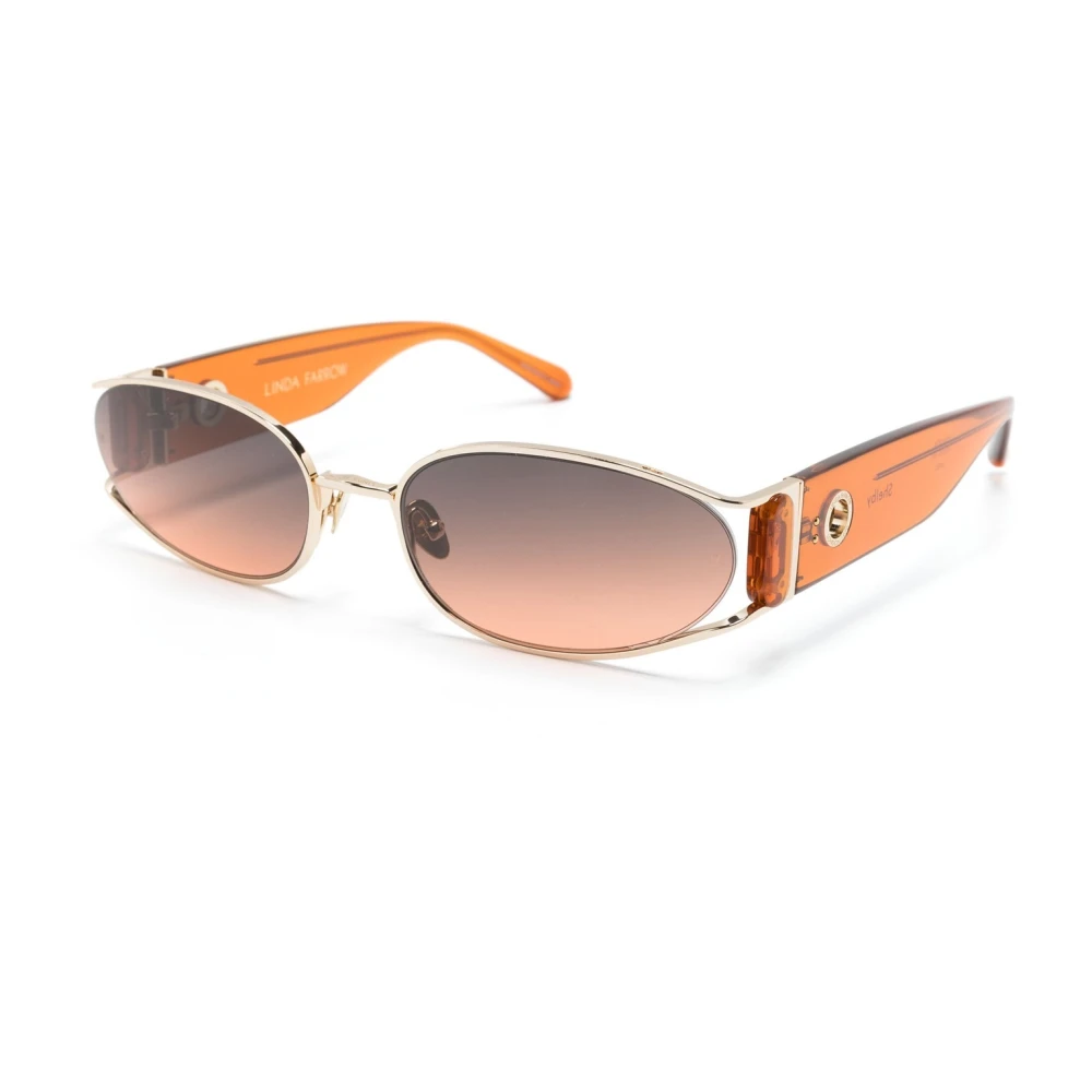 Linda Farrow Yellow Sunglasses, Female, 62 Mm, Lfl1157 C6 Sun Sunglasses