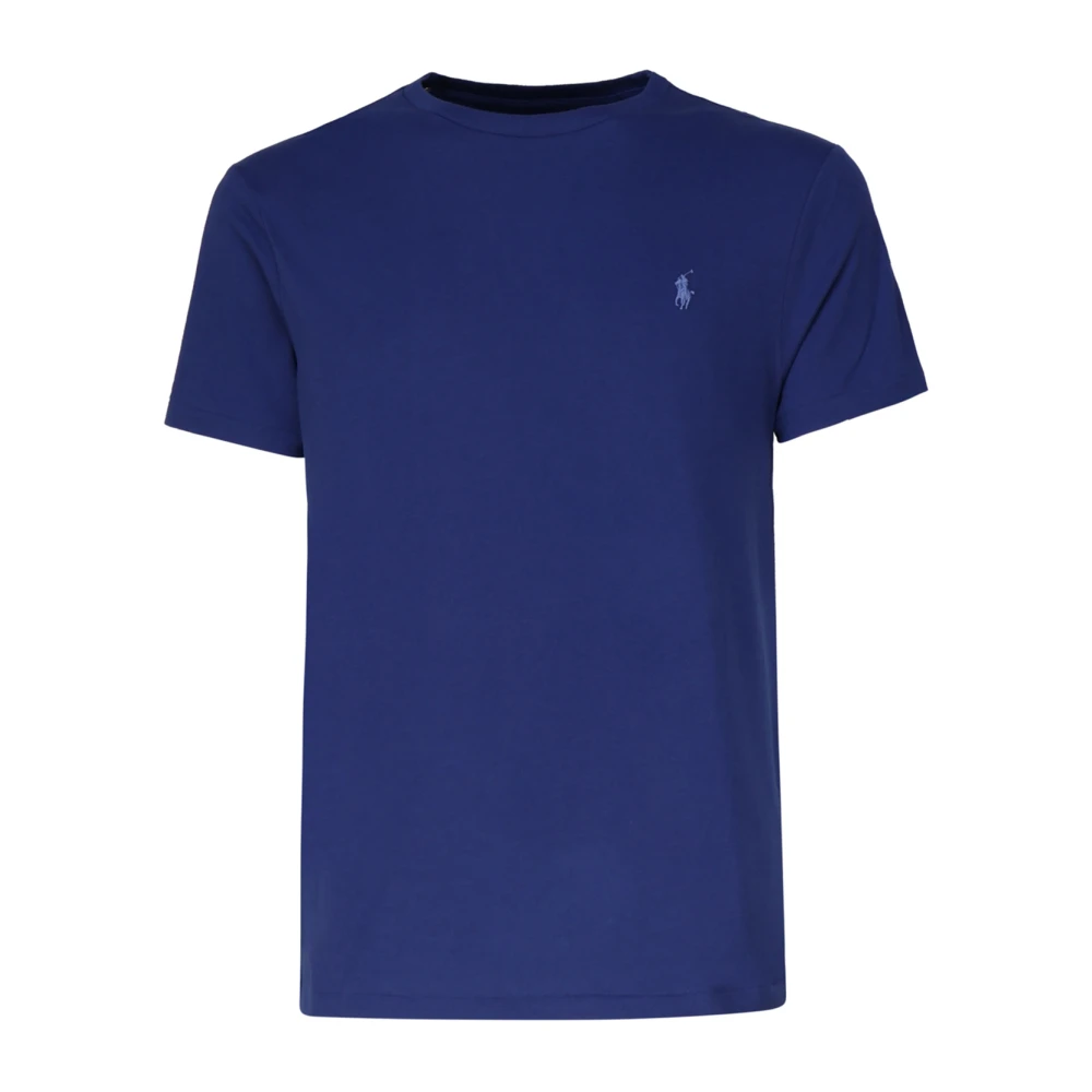 Polo Ralph Lauren Blauw Katoenen T-shirt met Polo Pony Patroon Blue Heren