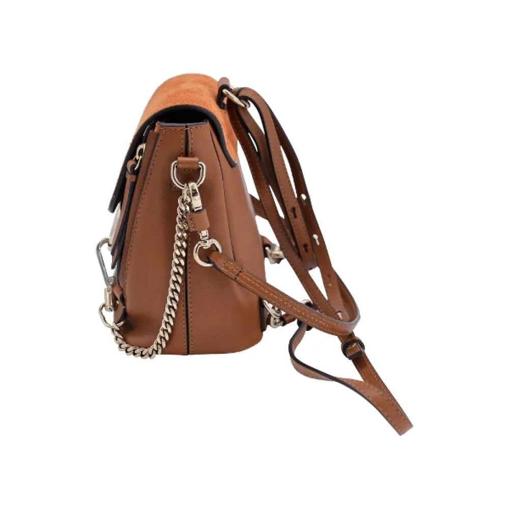 Chloé Pre-owned Leather backpacks Brown Dames