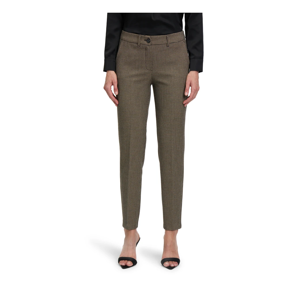 Betty Barclay Elegante Businessbroek met Plooi Black Dames