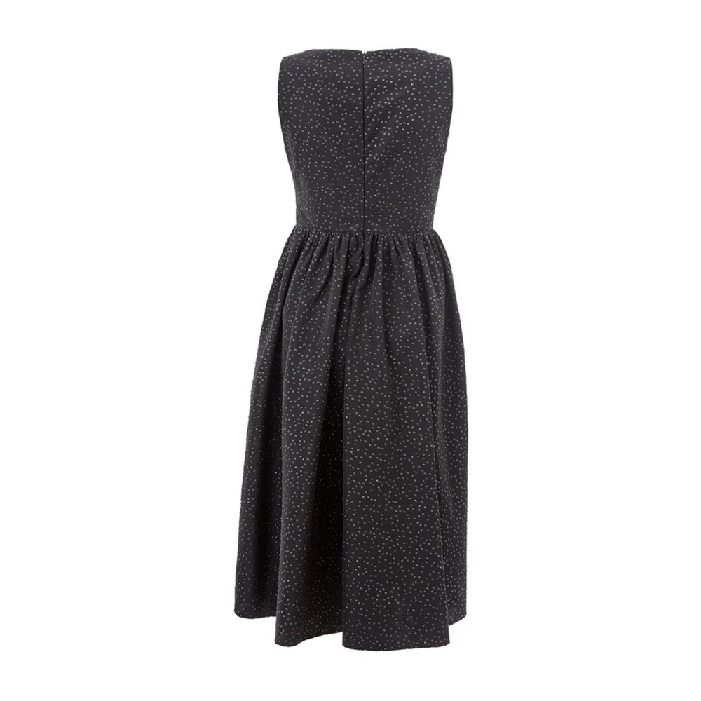 Lardini Zwarte Polyethyleen Jurk voor Vrouwen Black Dames