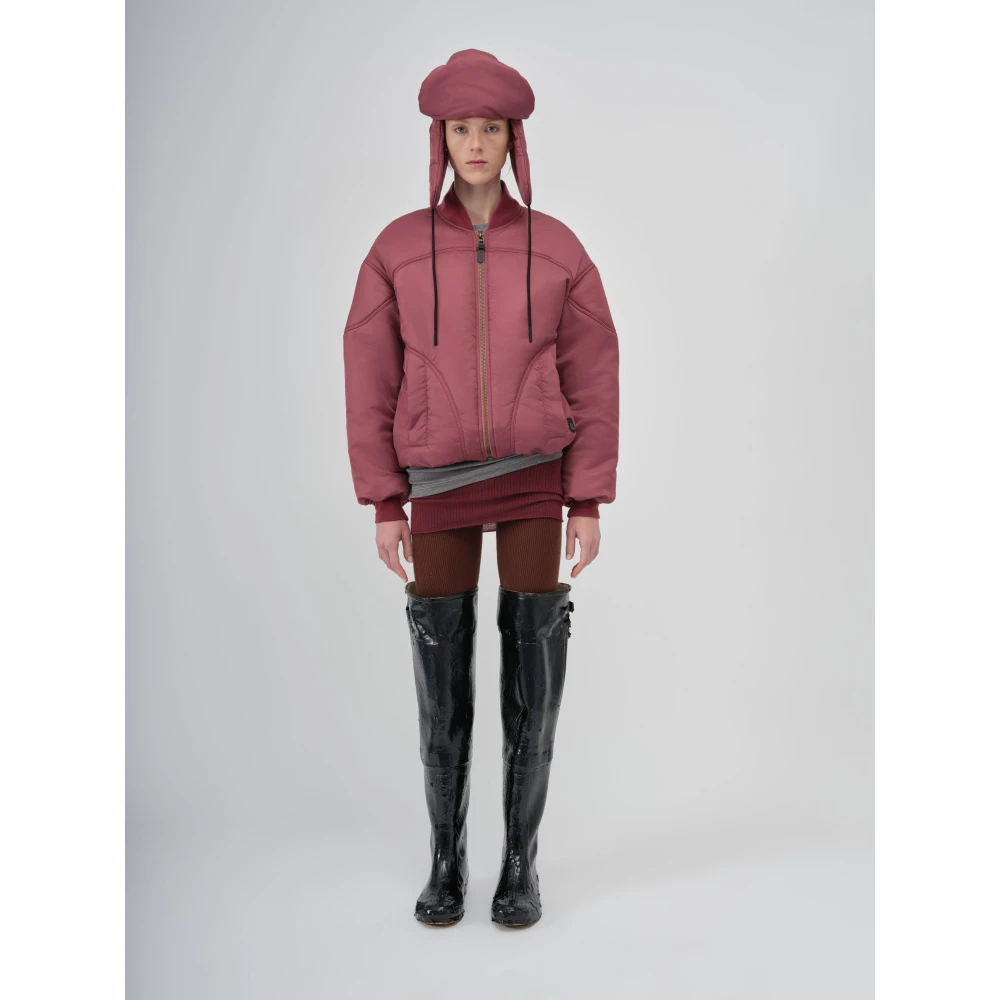 Bacon W Bomber Twill Dark Pink Dames