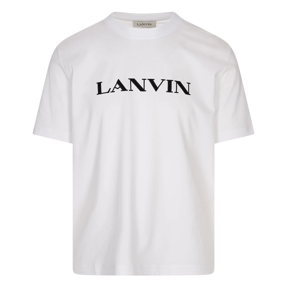Lanvin White T-Shirts, Male, S, Logo T-Shirt