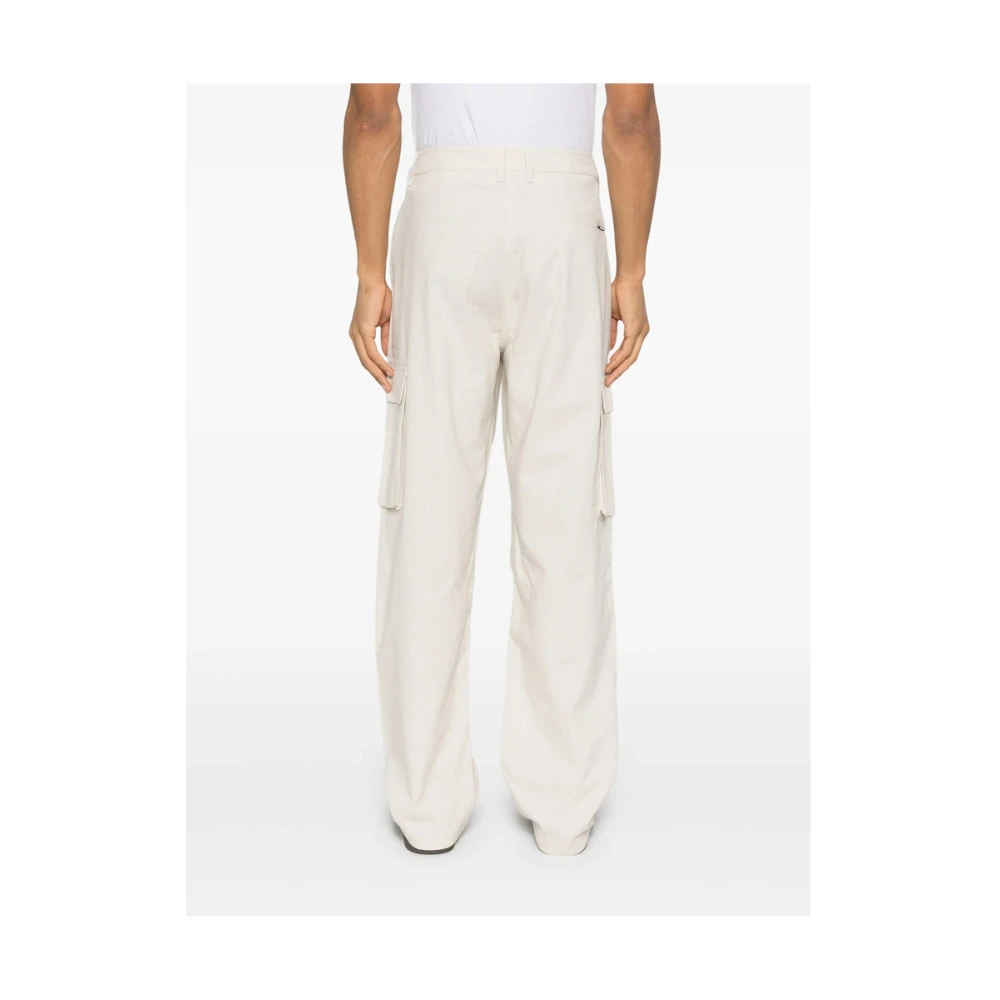Daily Paper Ecru Broek met Riem en Zakken White Heren