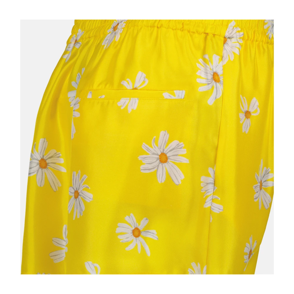 Moschino Madeliefjesprint Korte Jurk Yellow Dames