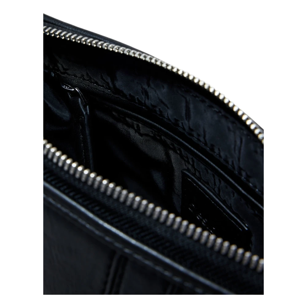 Desigual Zwarte Rits Schoudertas Vrouwen Lente Zomer Black Dames