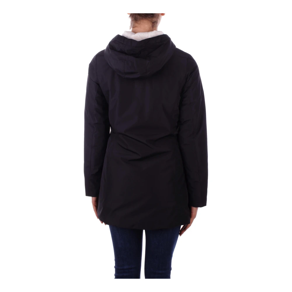 Suns Zwarte Hoodie met Ritssluiting Black Dames