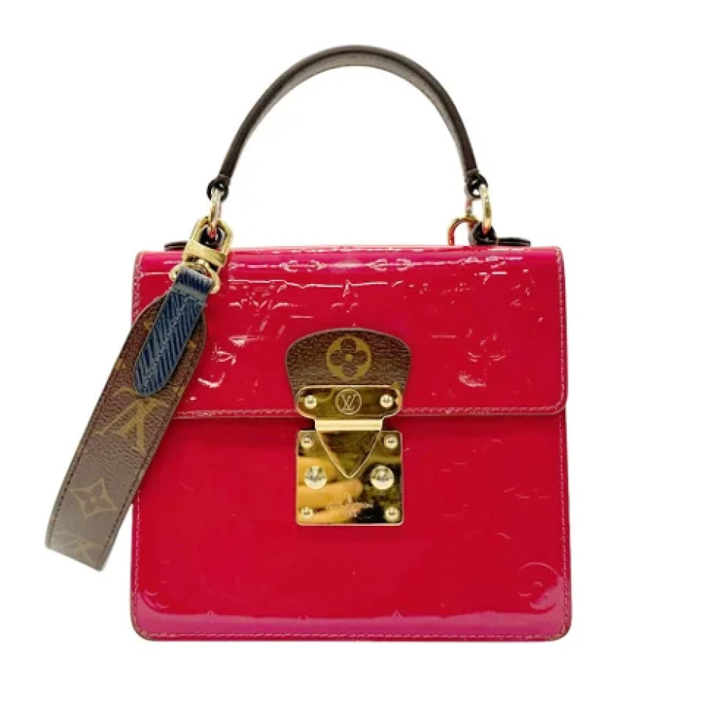 Louis Vuitton Vintage Pre-owned Leather handbags Red Dames