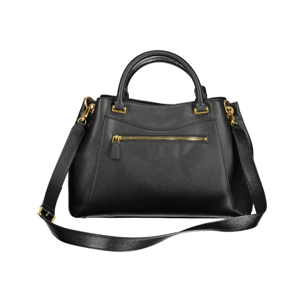 Guess Zwarte polyethyleen handtas met smaragddetails Black Dames