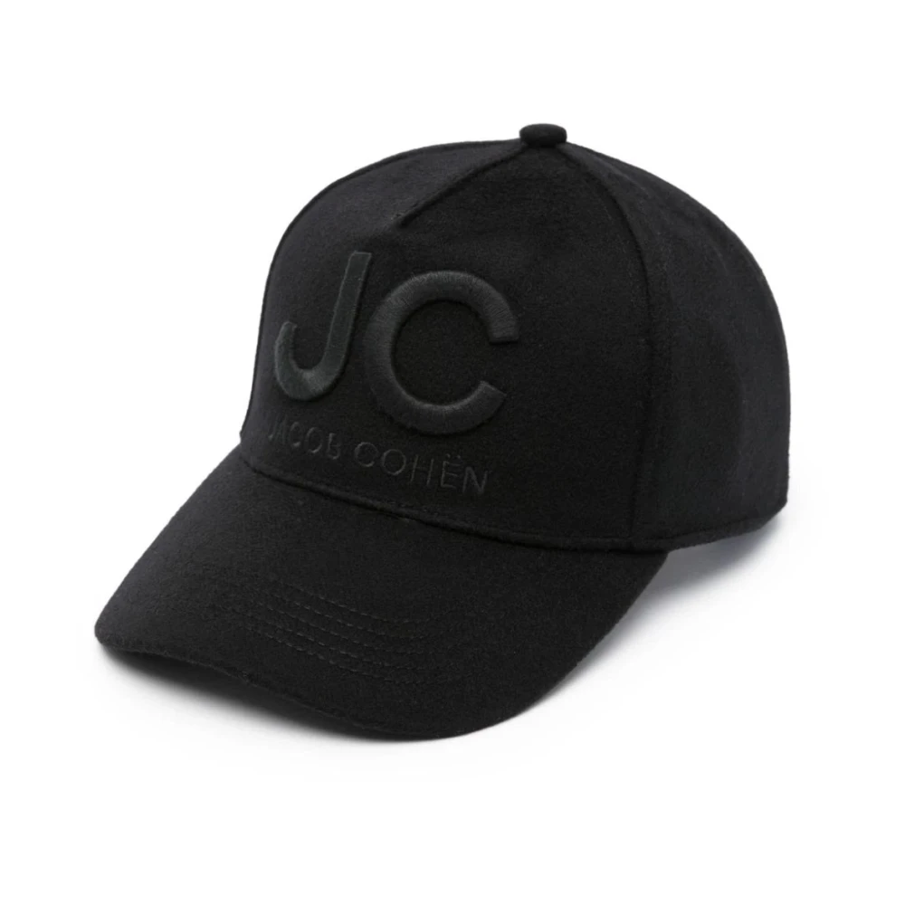 Jacob Cohën Zwarte Wol Kasjmier Casual Hoed Black Heren