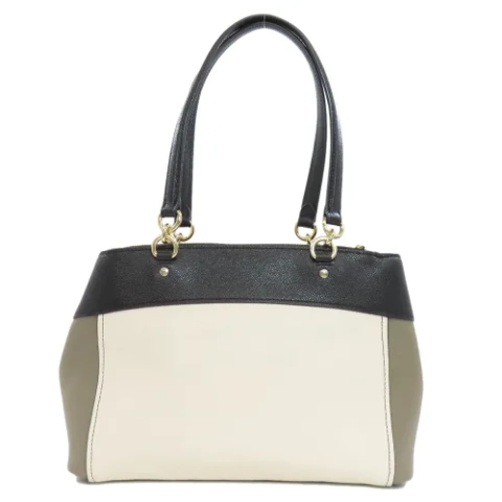 Coach Pre-owned Leather handbags White Dames