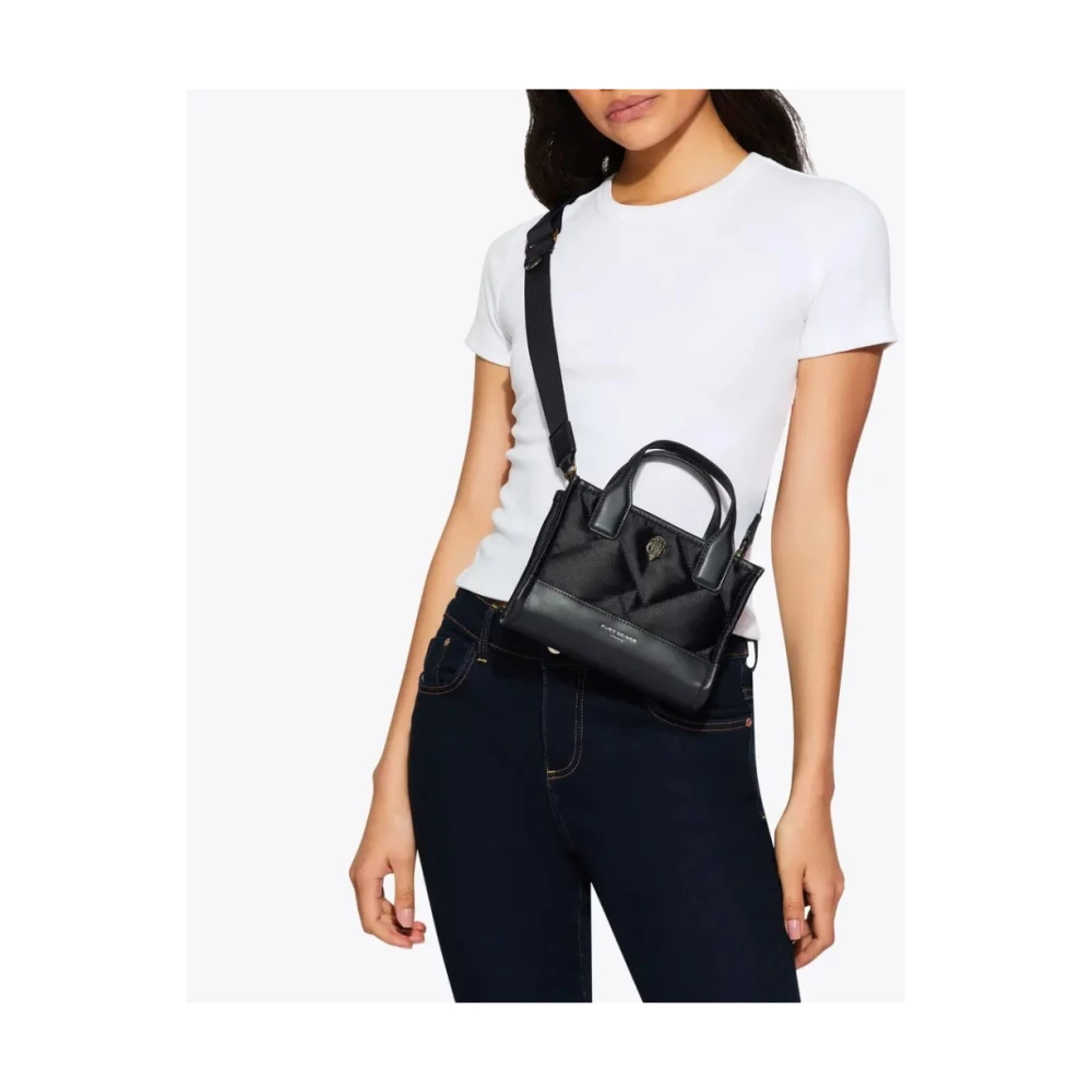 Kurt Geiger Gerecyclede vierkante schoudertassen Black Dames