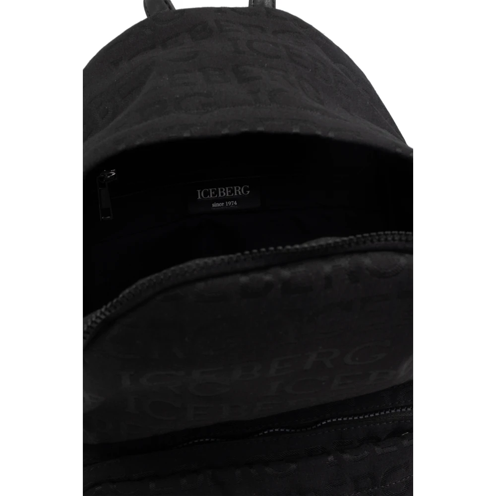 Iceberg Rugzak met logo Black Heren