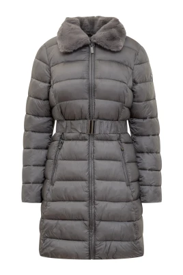 Packable Quilted Nylon Puffer Coat