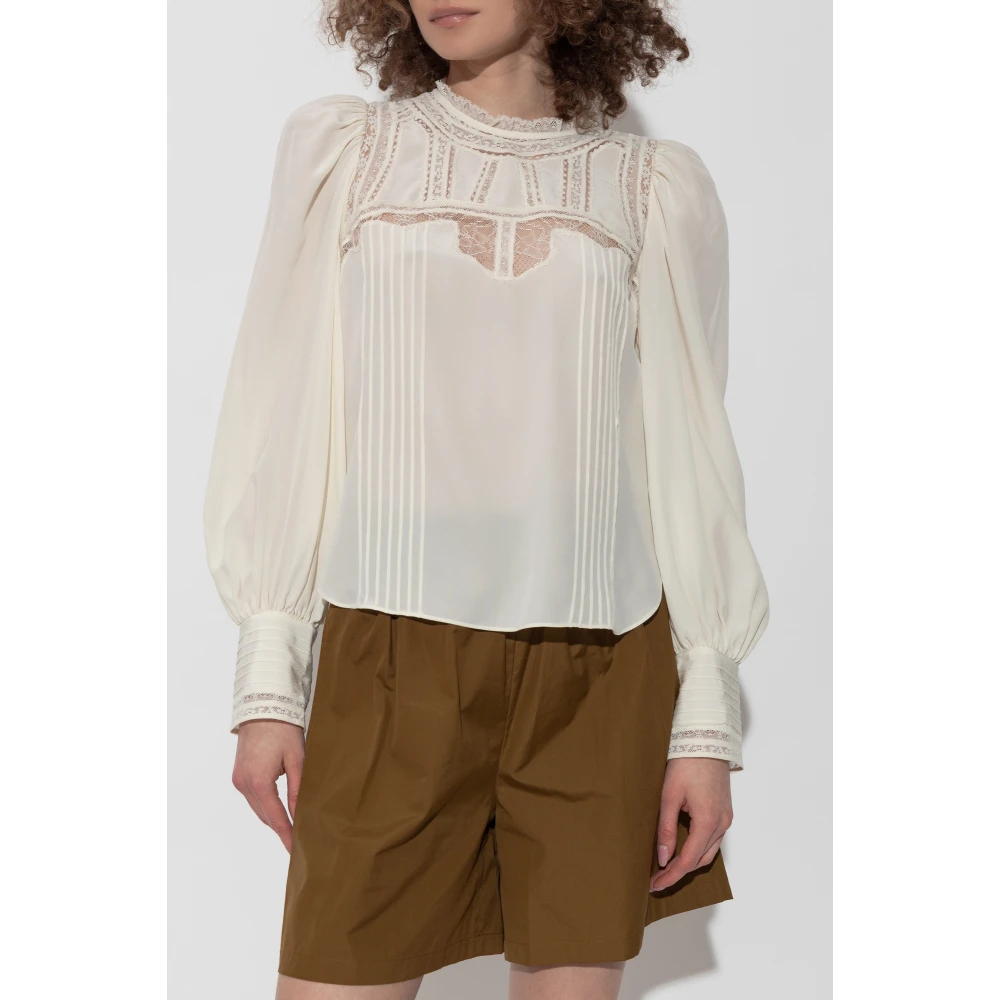 Zadig & Voltaire Top Thena Beige Dames