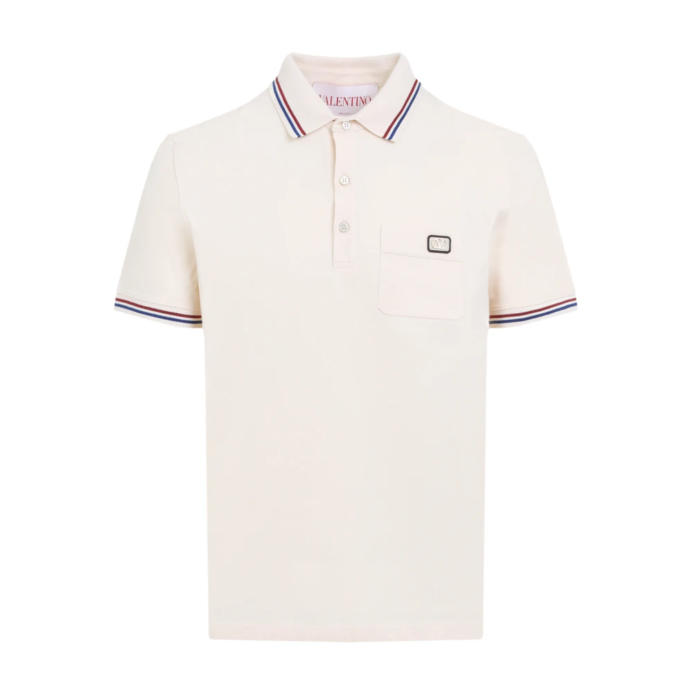 Valentino Burro Polo Shirt Beige Heren