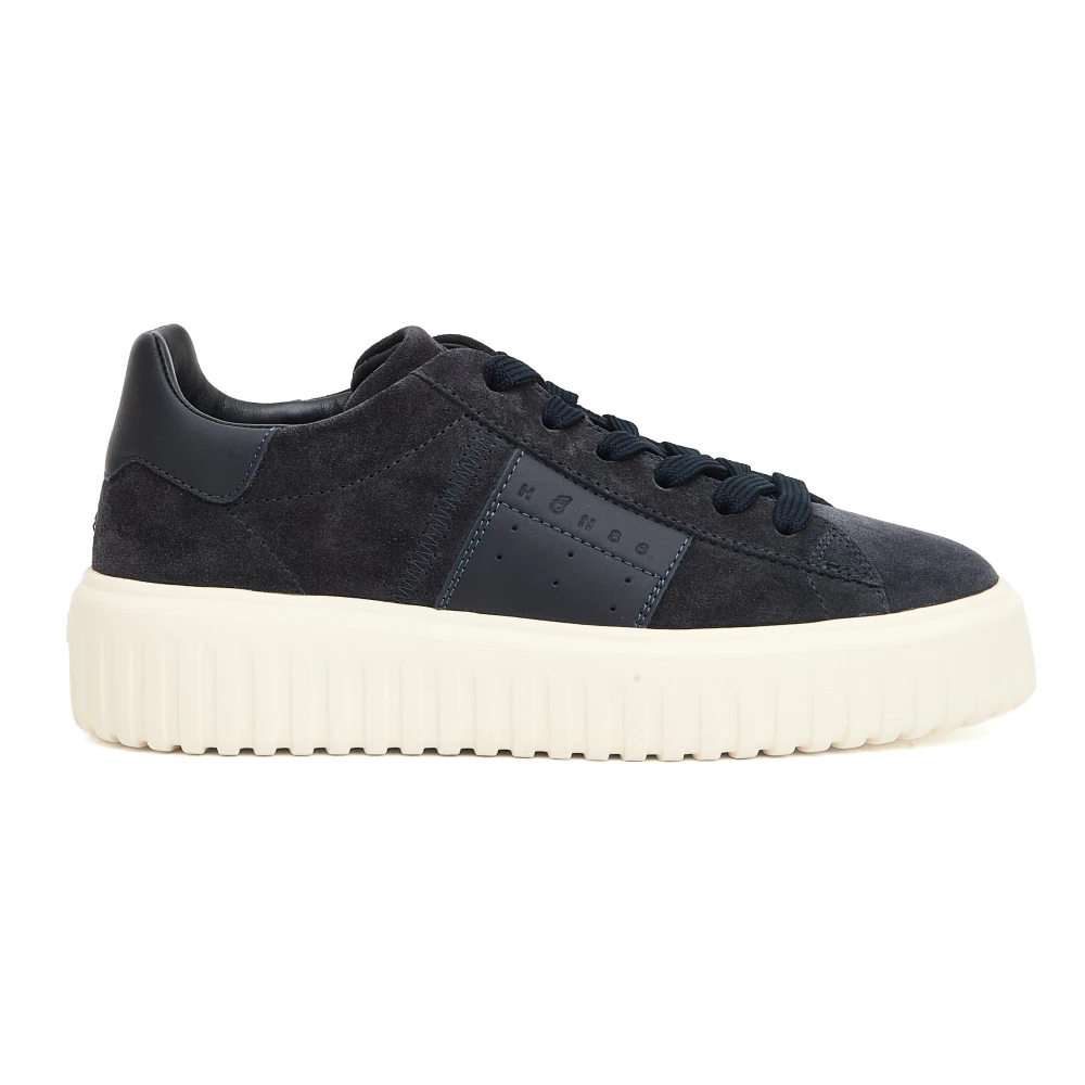 Hogan Blauwe Gestreepte Sneakers Heren Schoenen