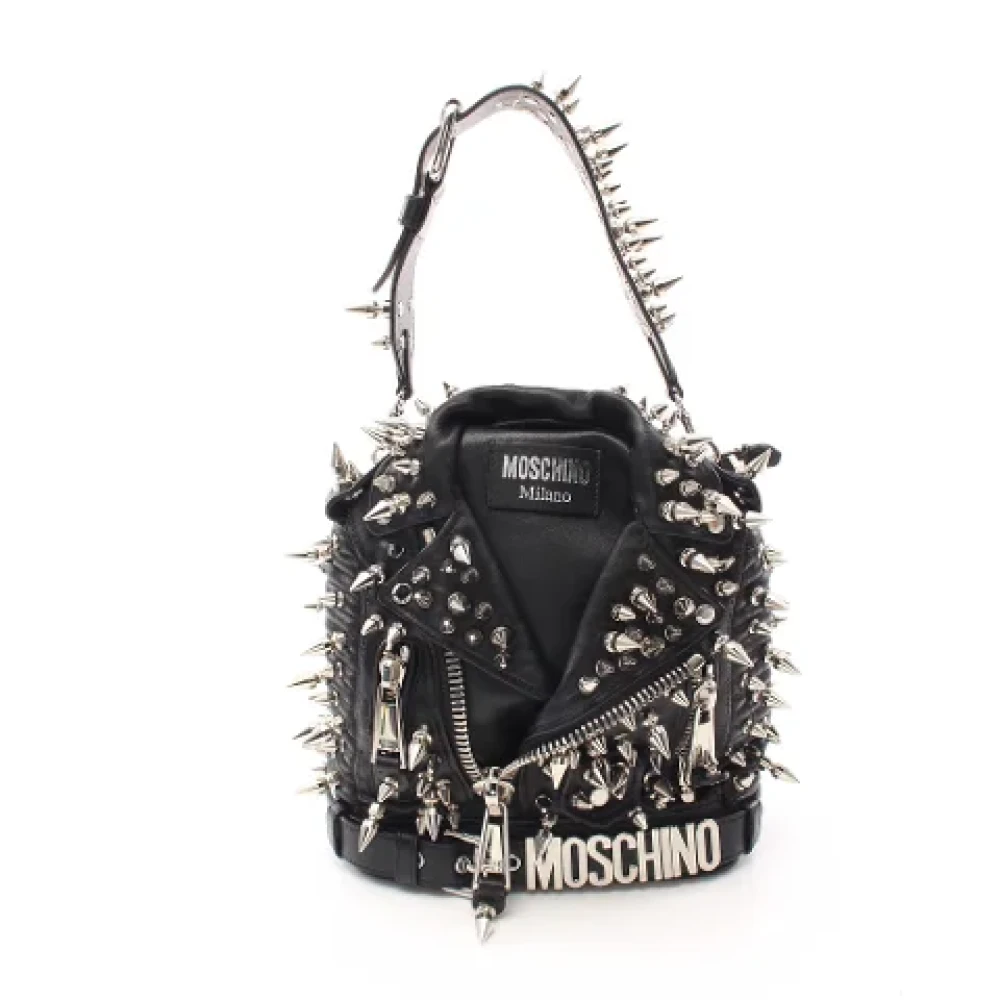 Moschino Pre-Owned Pre-owned Leather shoulder-bags Black Dames