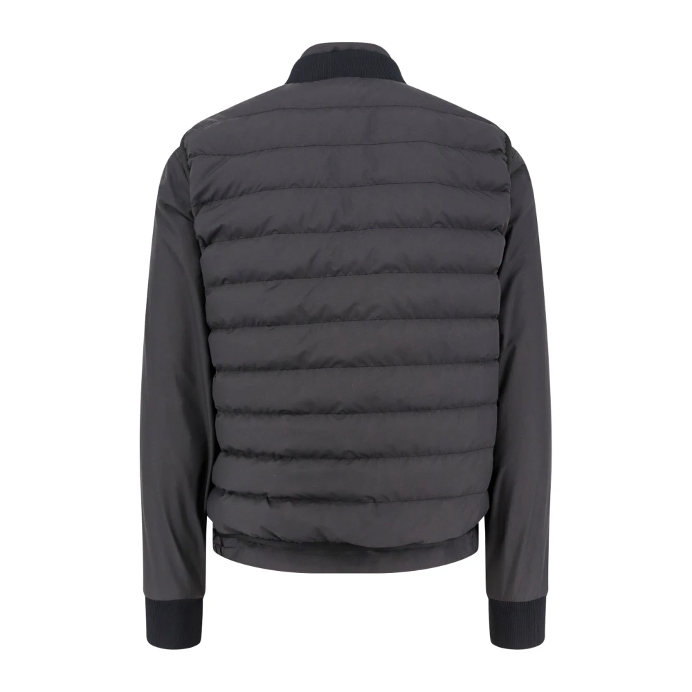 Moncler Jas met Afneembare Vest en Ritssluiting Black Heren