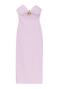robe-rose-drapee-avec-fente-laterale