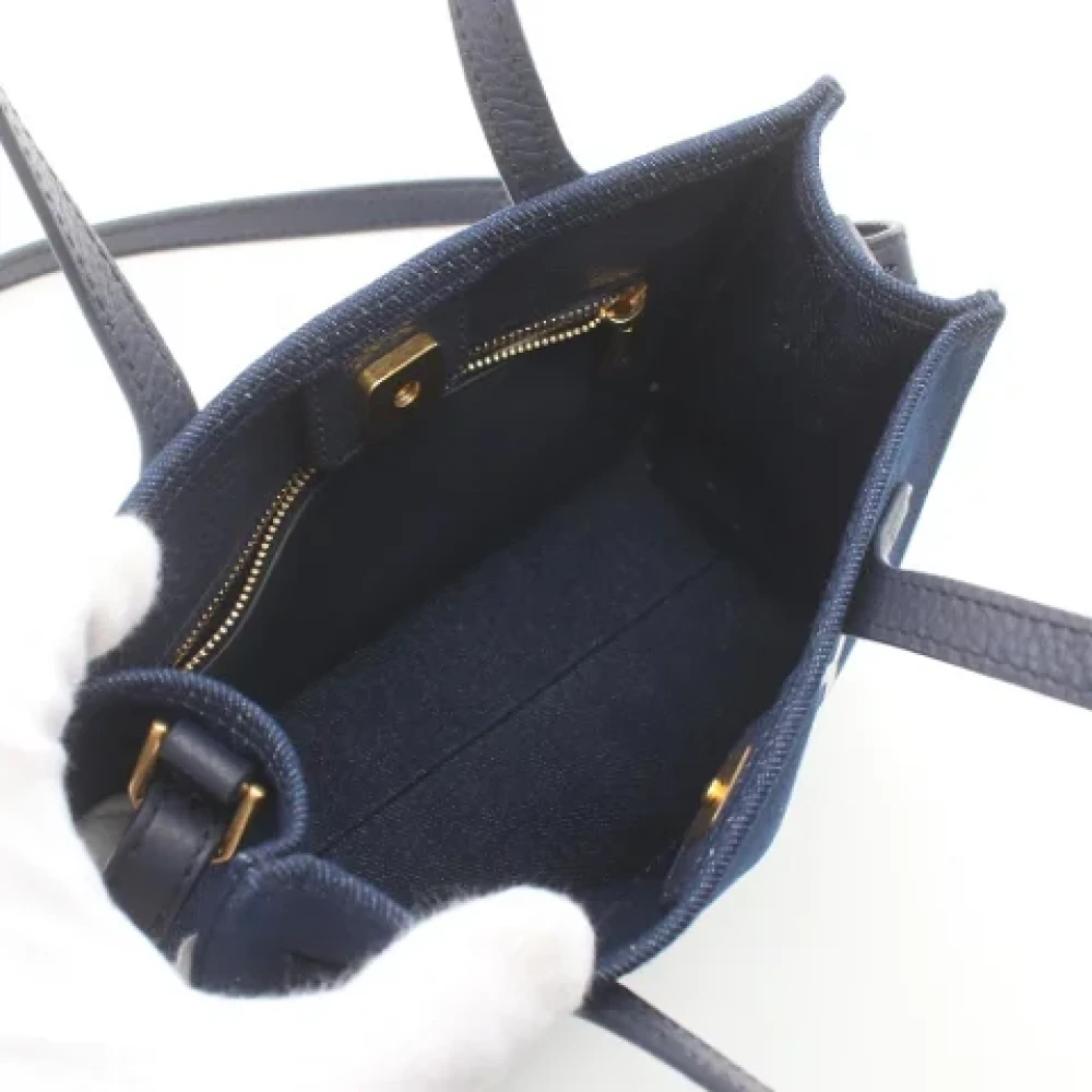 Bally Pre-owned Leather handbags Blue Dames
