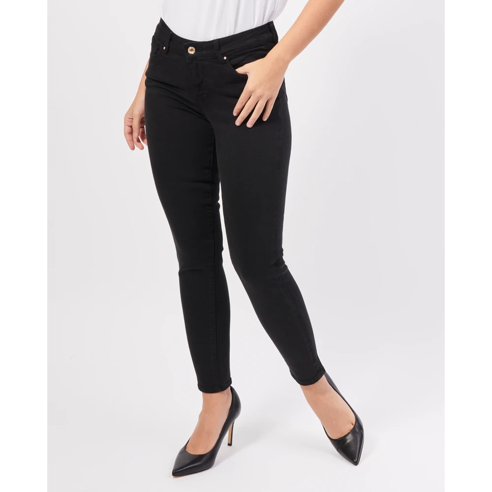 Fracomina Zwarte Slim Jeans met Perfecte Vorm Black Dames