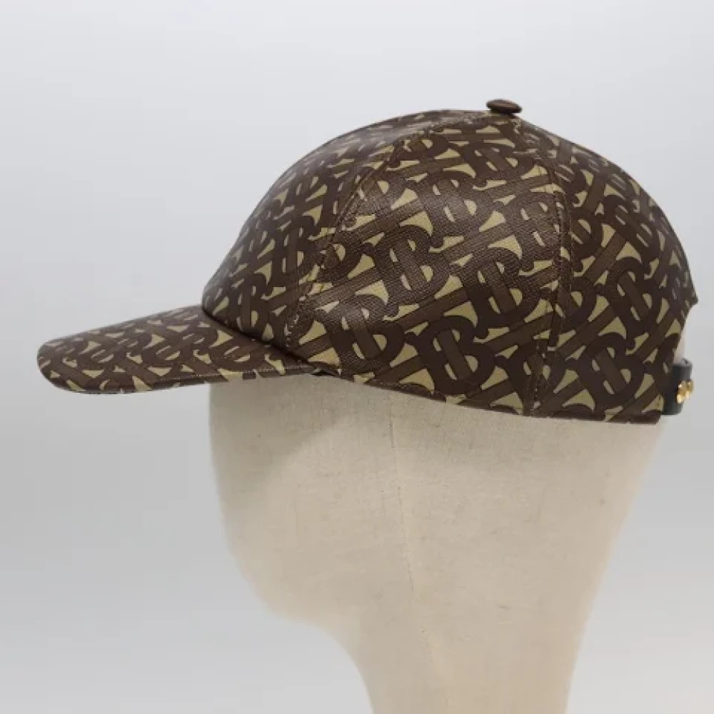 Burberry Vintage Pre-owned Leather hats Brown Dames