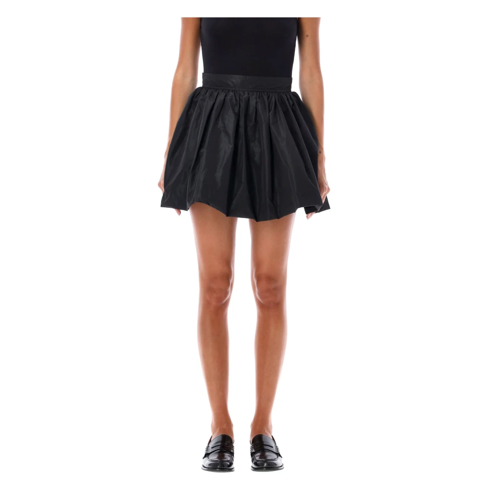 Patou Zwarte Bloomer Tafeta Mini Rok Black Dames