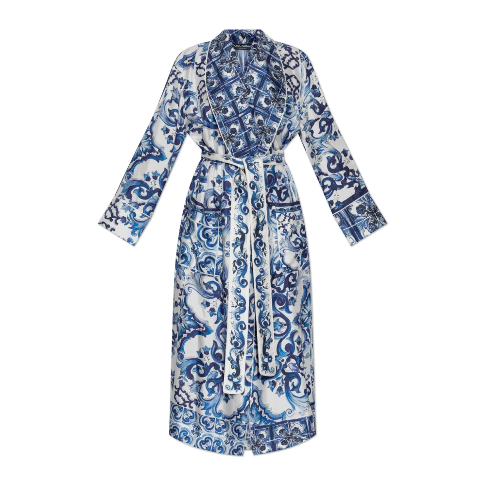 Dolce & Gabbana Zijden kimono Blue Dames