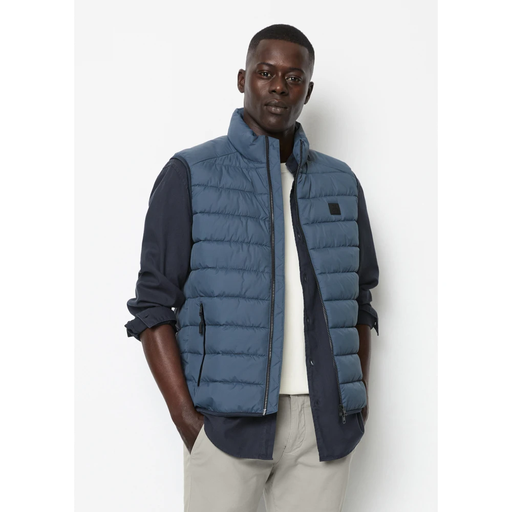 Marc O'Polo Gewatteerd vest Gray Heren