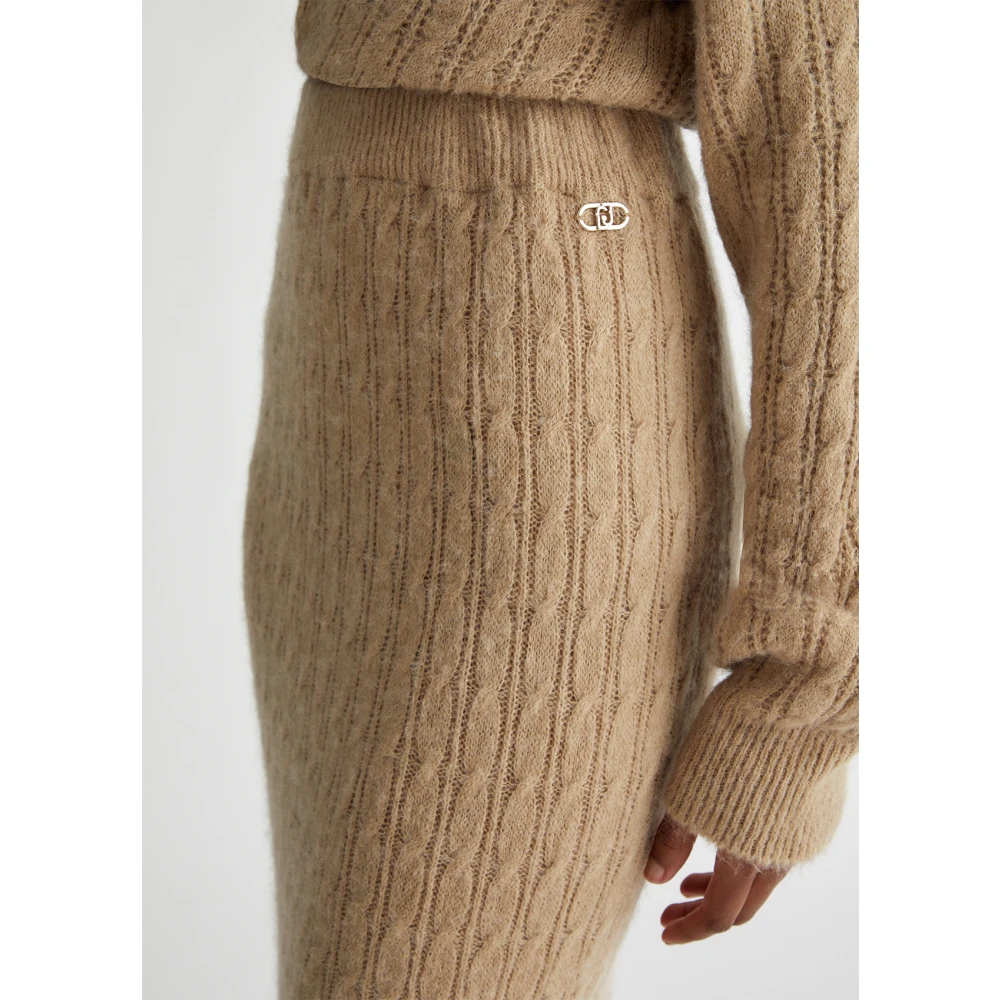 Liu Jo Alpaca Blend Rok Beige Dames