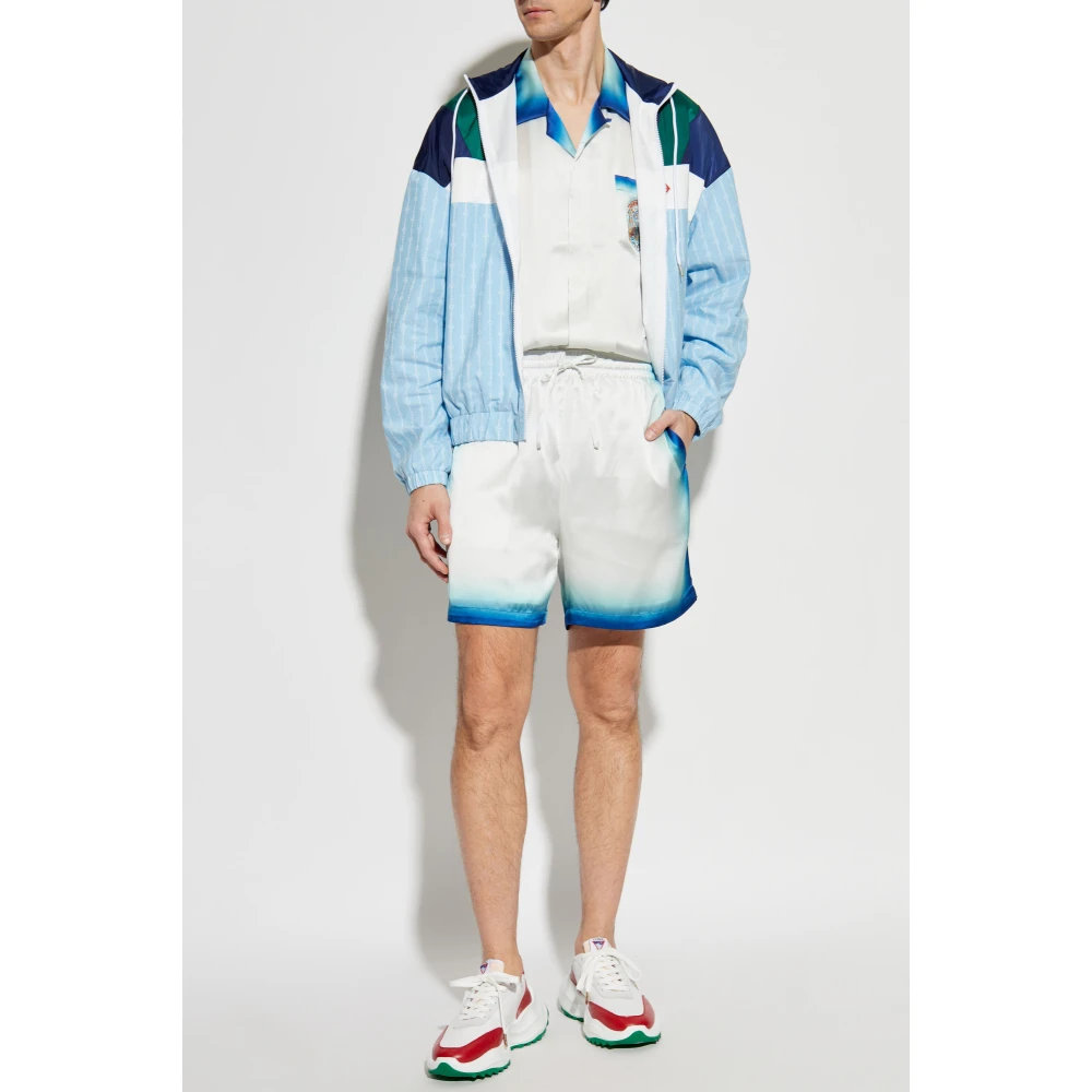 Casablanca Zijden shorts White Heren