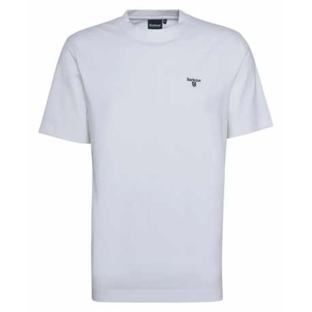 Barbour White T-Shirts, Male, M, Relaxed Fit Logo T-Shirt