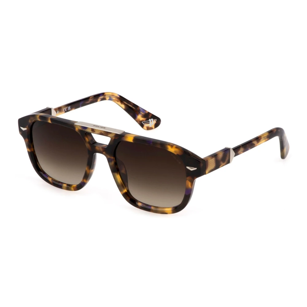 Police Unisex Multicolor Monument Sunglasses Light Havana/Brown Shaded - Sunglasses - 55 Mm - Accessories